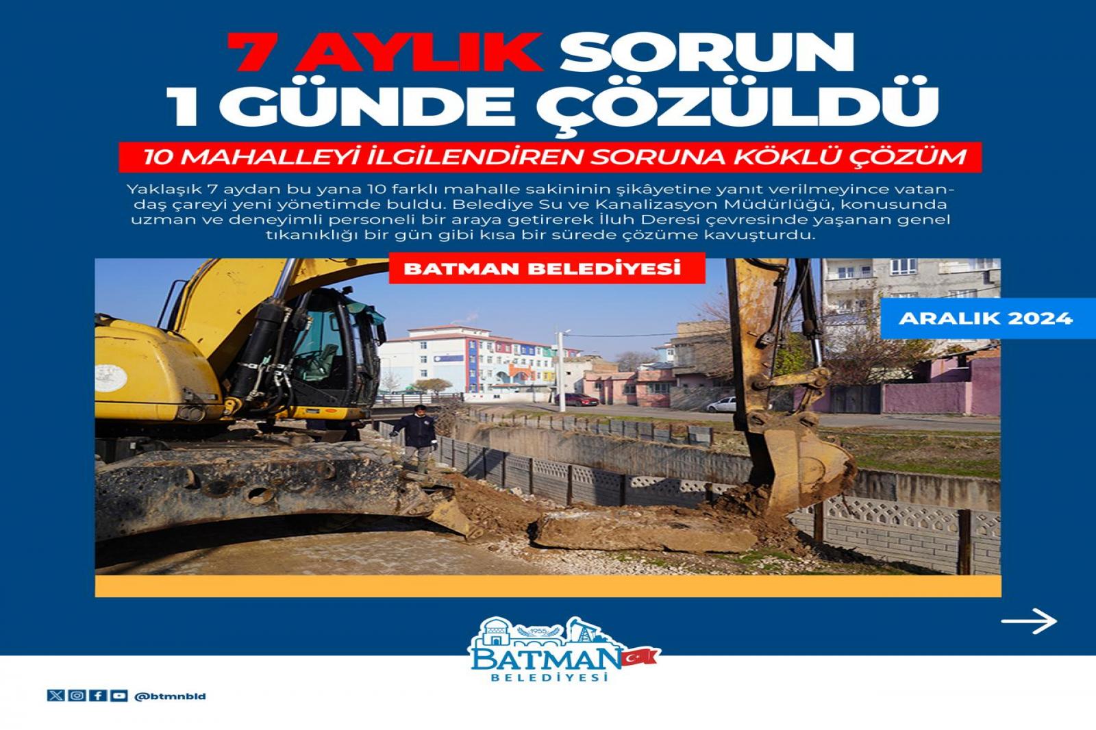  7 AYLIK SORUN 1 GÜNDE ÇÖZÜLDÜ