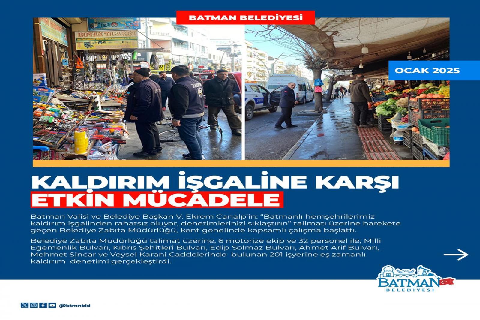 Kaldırım İşgaline Karşı Etkin Mücadele