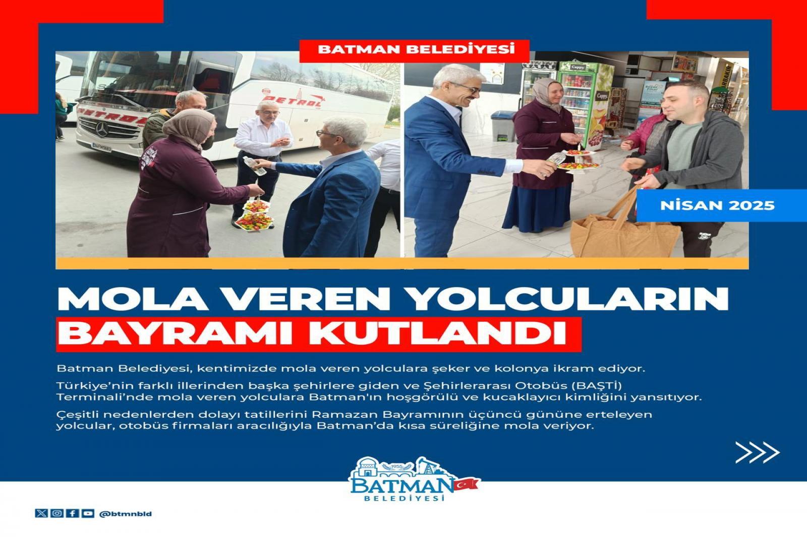 MOLA VEREN YOLCULARIN BAYRAMI KUTLANDI