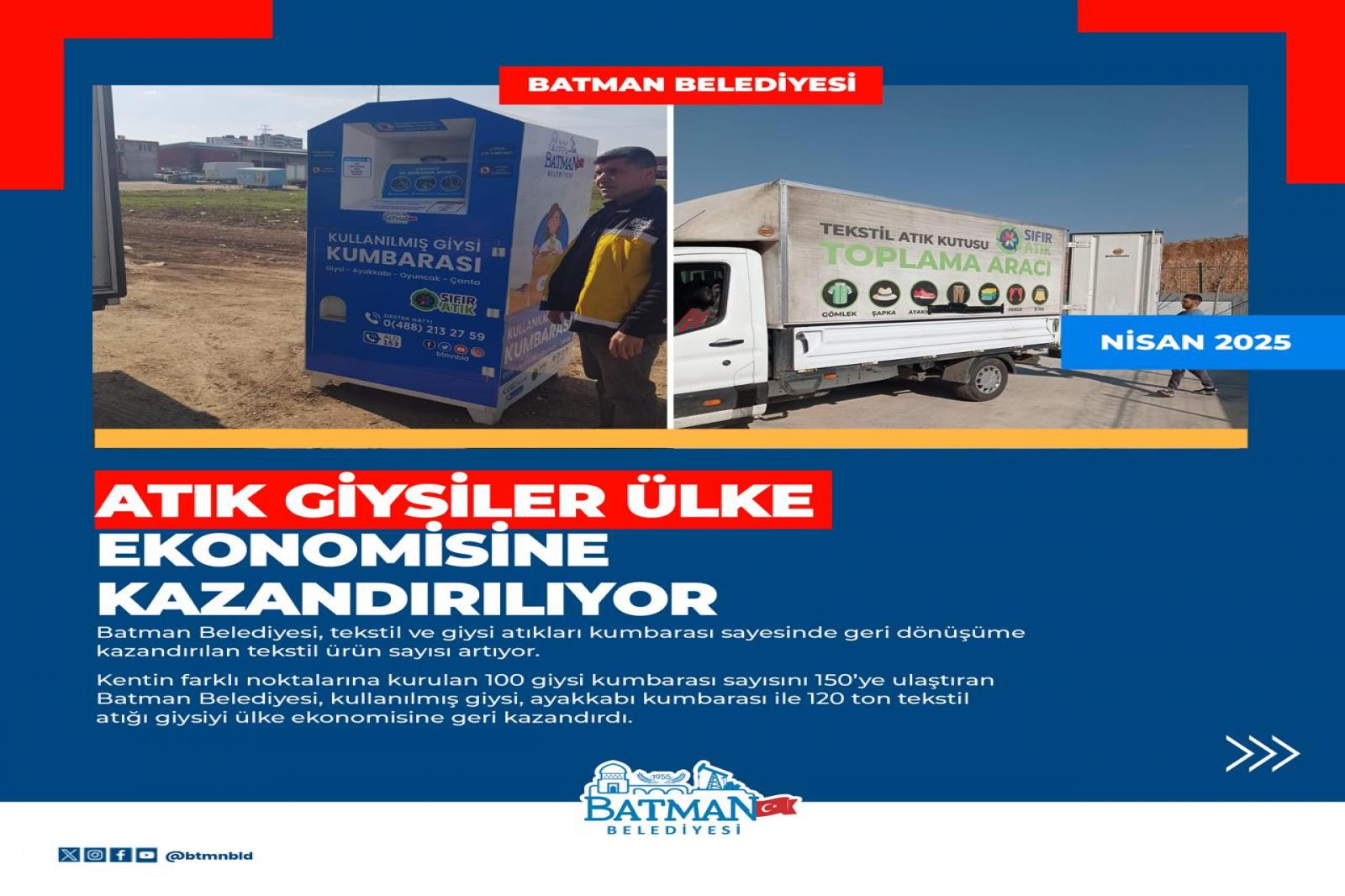 ATIK GİYSİLER ÜLKE EKONOMİSİNE KAZINDIRILIYOR