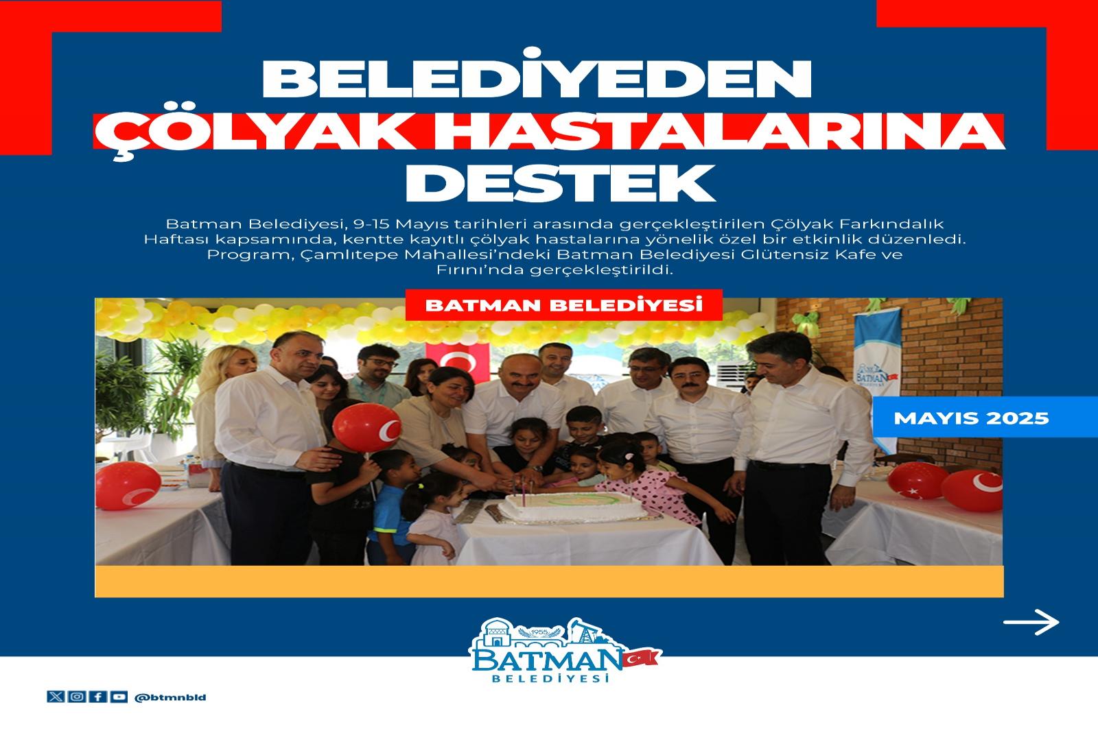  BELEDİYEDEN ÇÖLYAK HASTALARINA DESTEK