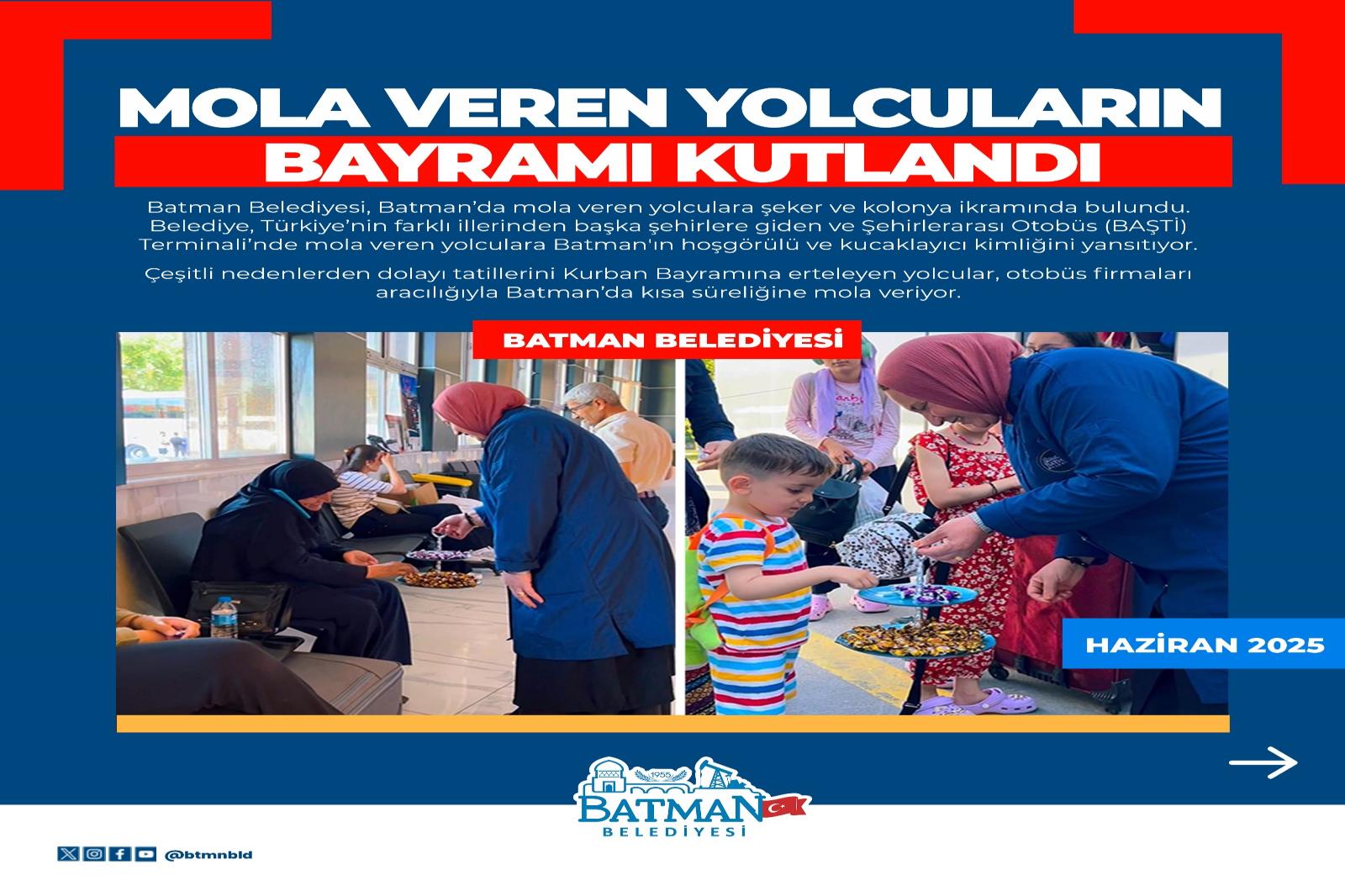 MOLA VEREN YOLCULARIN BAYRAMI KUTLANDI