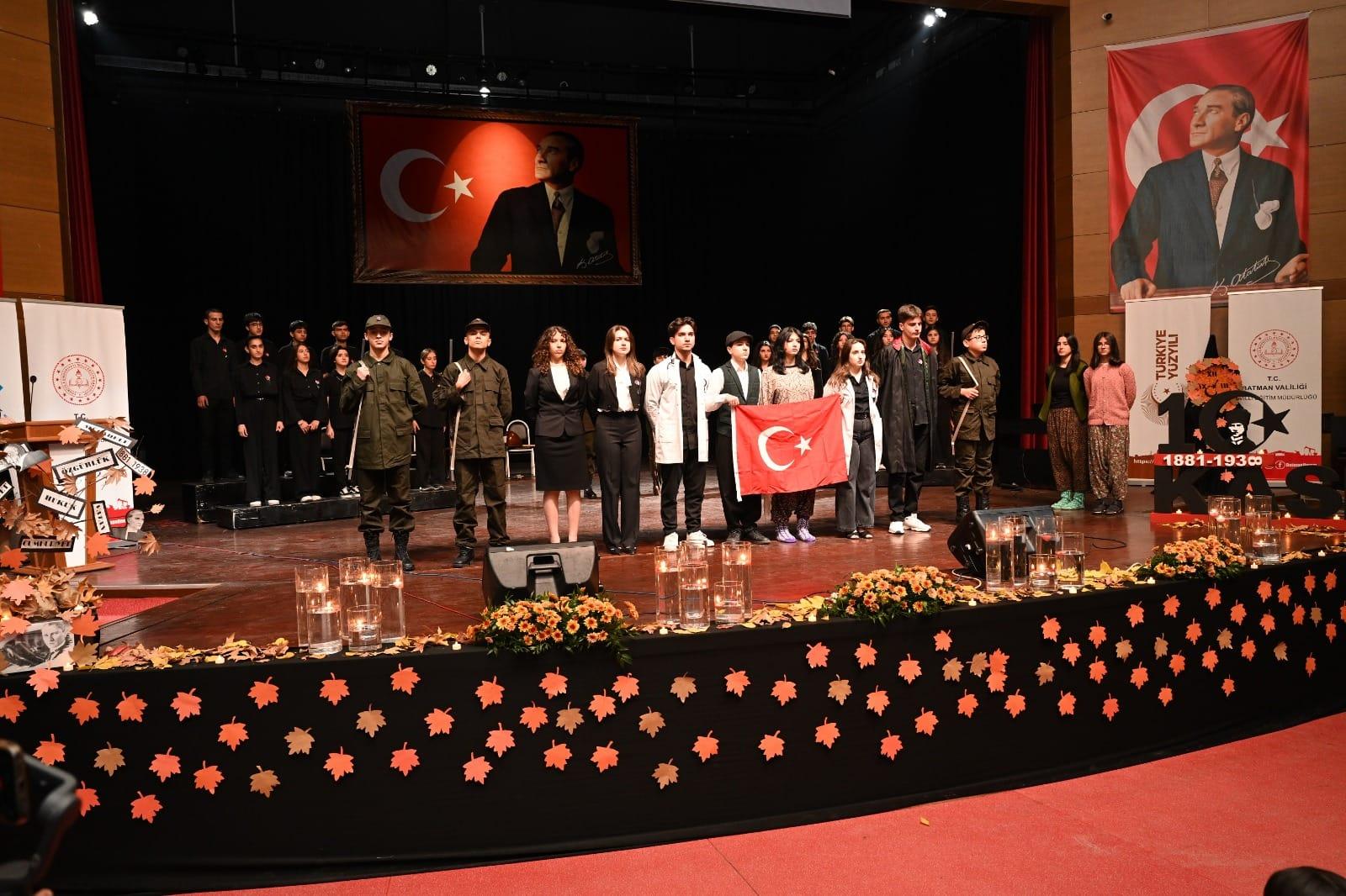 Gazi Mustafa Kemal Atatürk, Ölümünün 87. Yıl Dönümünde Batman’da Törenlerle Anıldı