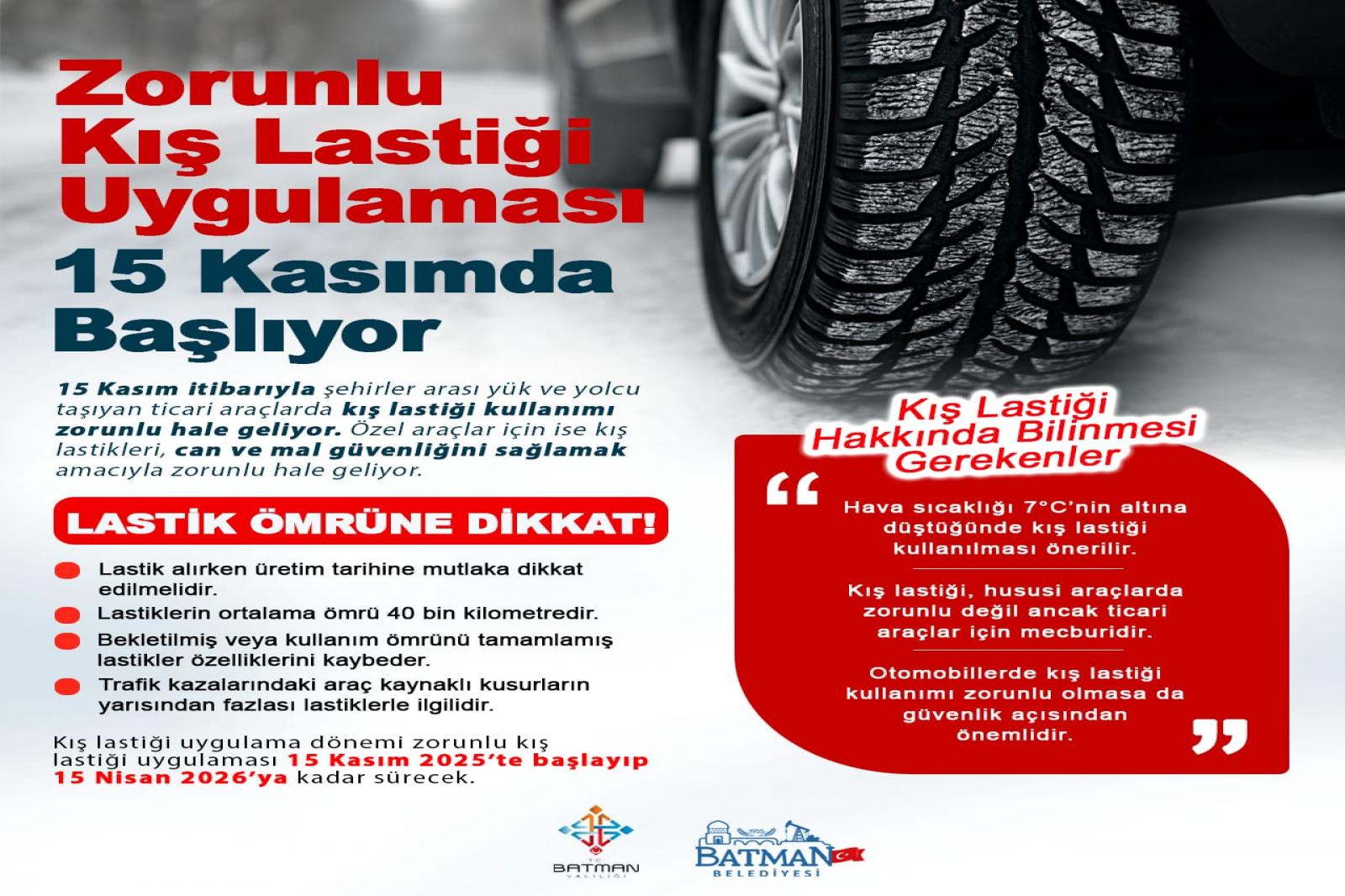 Zorunlu Kış Lastiği Takvimi Başlıyor!