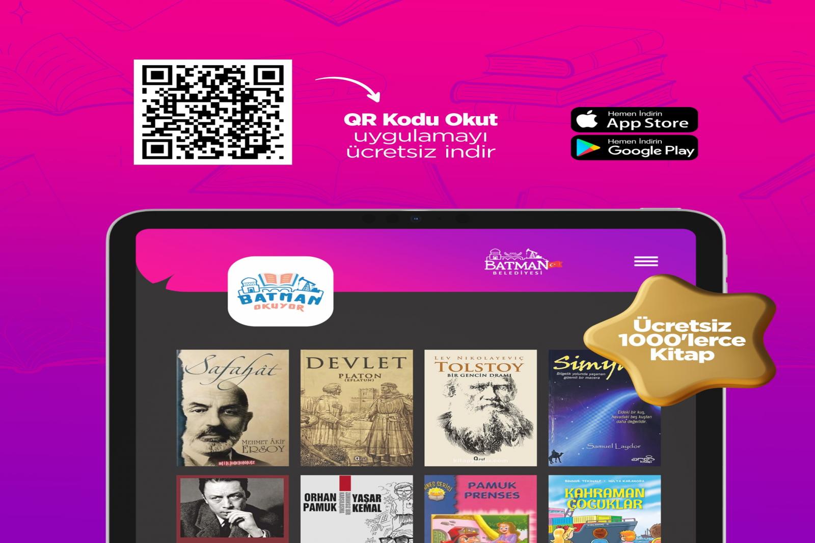 BELEDİYEDEN MOBİL DİJİTAL KÜTÜPHANE HİZMETİ
