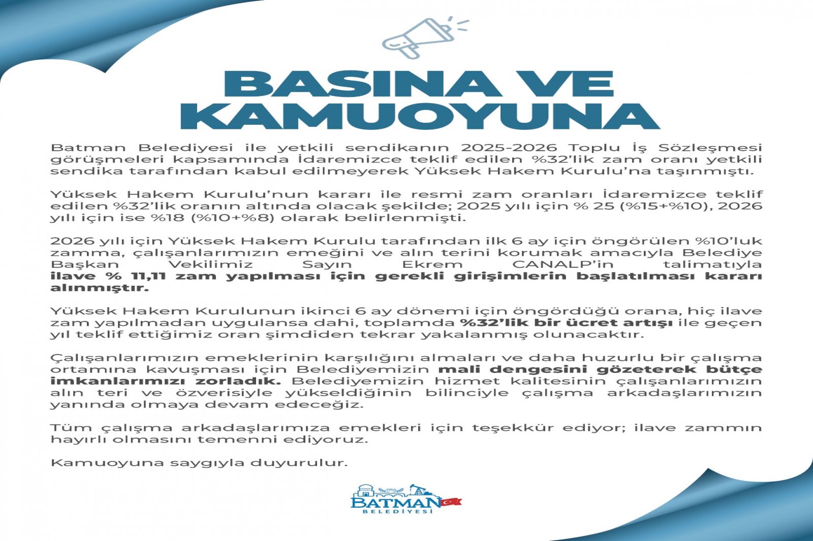 BASINA VE KAMUOYUNA